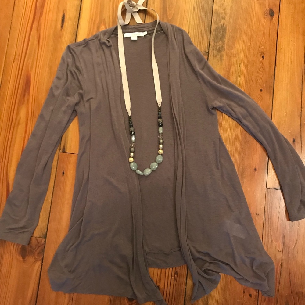 Boden charcoal open style cardigan